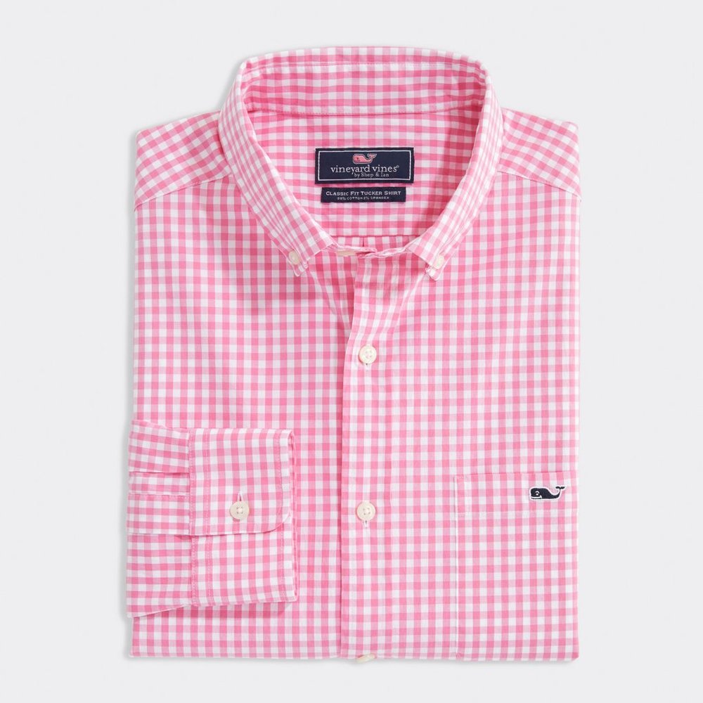 Vineyard Vines Classic Fit Pink Button Down